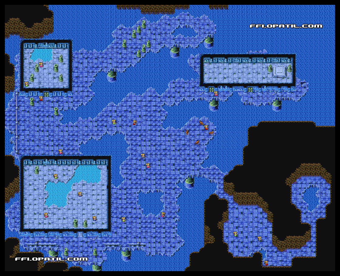 FF1 SOC：いやしの水の洞窟・B5Fボスマップ画像