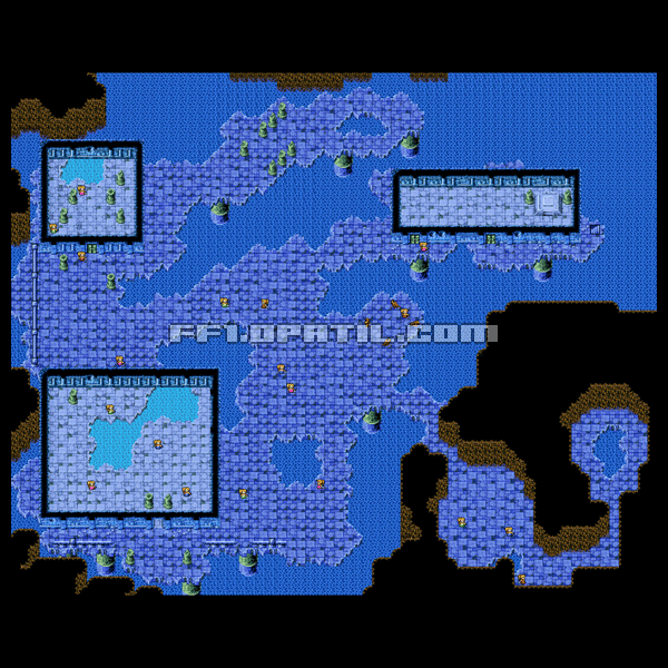 FF1 SOC：いやしの水の洞窟・B5Fボスフロアマップ画像